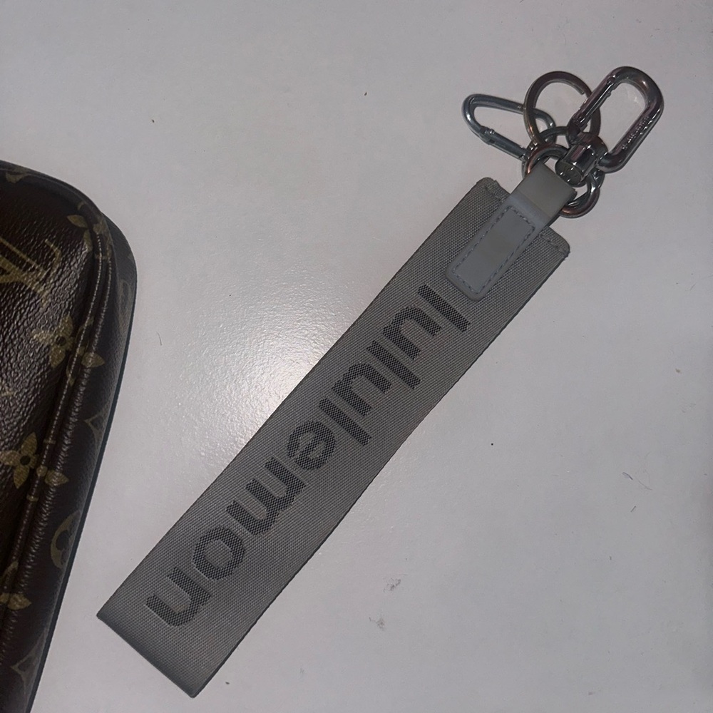 Lululemon Athletica Gray Keychain